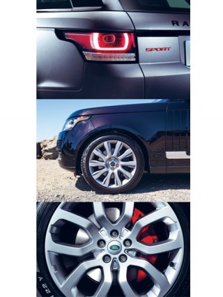 Chi tiết bánh xe của dòng xe Range Rover Sport
