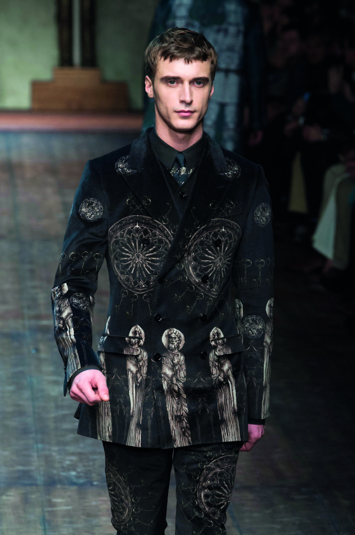 Áo khoác thời trang cho nam in họa tiết của Dolce & Gabbana