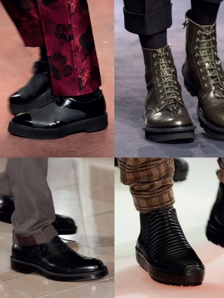 Những kiểu giày trong BST thời trang thu đông 2015 của Alexander McQueen, Neil Barrett, Emporio Armani, Hermès