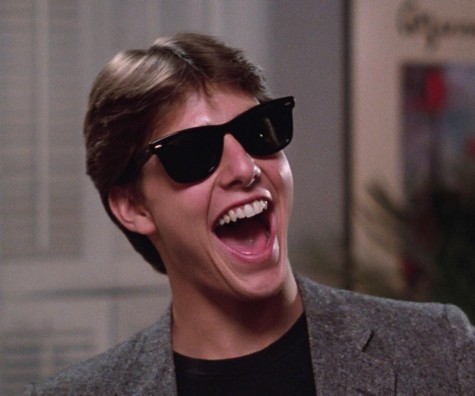 Tom Cruise đeo Wayfarer trong phim Risky Business