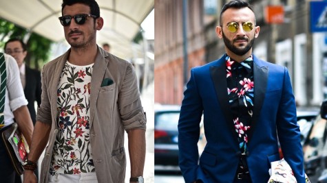 cách phối đồ cho nam áo hoa và áo blazer