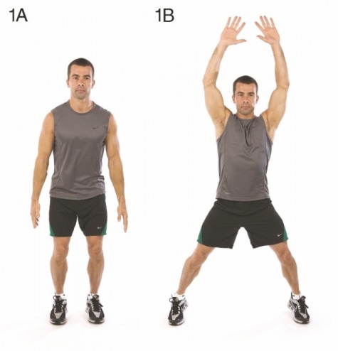 cách tập thể hình hiệu quả tại nhà jumping jack