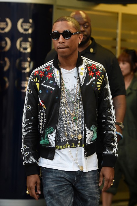 cách phối đồ nam đẹp như Pharrell với áo khoác ngắn