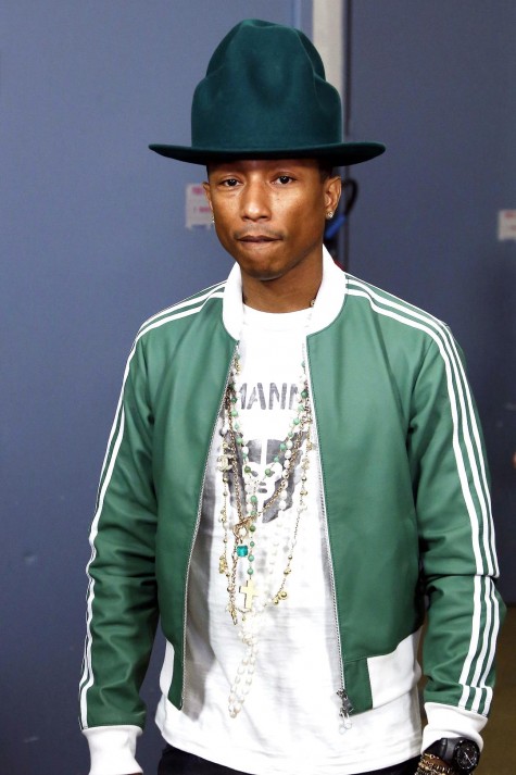 cách phối đồ nam đẹp như Pharrell với áo khoác adidas