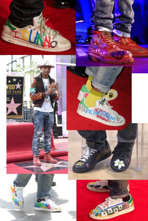 cách phối đồ nam đẹp như Pharrell với giày adidas
