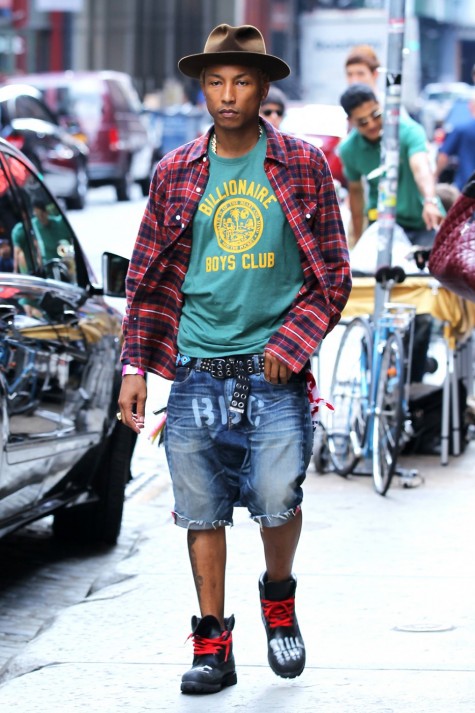 Cách phối đồ nam đẹp như Pharrell với  áo thun
