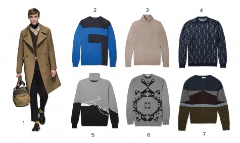 1.Margaret Howell 2.Alexander Wang 3.Gieves & Hawkes 4.Christopher Kane 5.Chalayan 6.Givenchy 7.Valentino