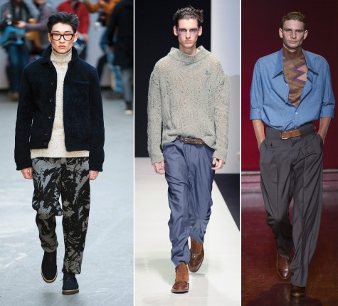 Từ trái qua: Maison Martin Margiela, Vivien Westwood Man, Oliver Spencer