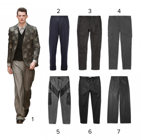 1.E Tautz 2.Wooster + Lardini 3.Lanvin 4.Dolce & Gabbana 5.Givenchy 6.Public School 7.Balenciaga