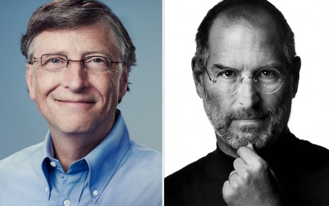 Tỷ phú Bill Gate của Microsoft và Steve Jobs, cố đồng sáng lập Apple.