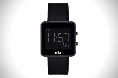 Braun Black Digital Watch.