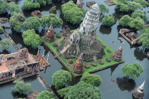 Cố đô Ayutthaya nổi tiếng với quần thể đền chùa