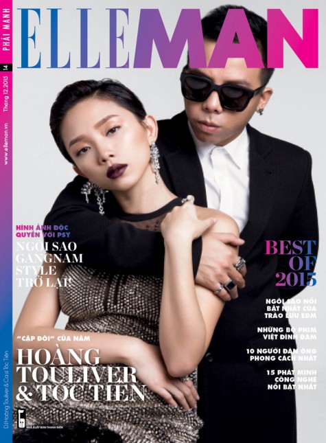 Bìa tạp chí ELLE Man Vietnam số tháng 01/2016
