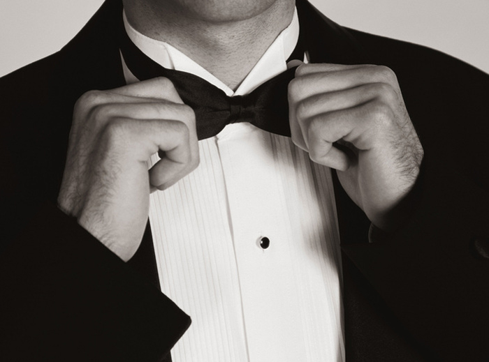 cách phối đồ cùng tuxedo - bow tie - elleman