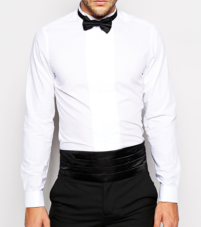 cách phối đồ cùng tuxedo - cummerbund - elleman