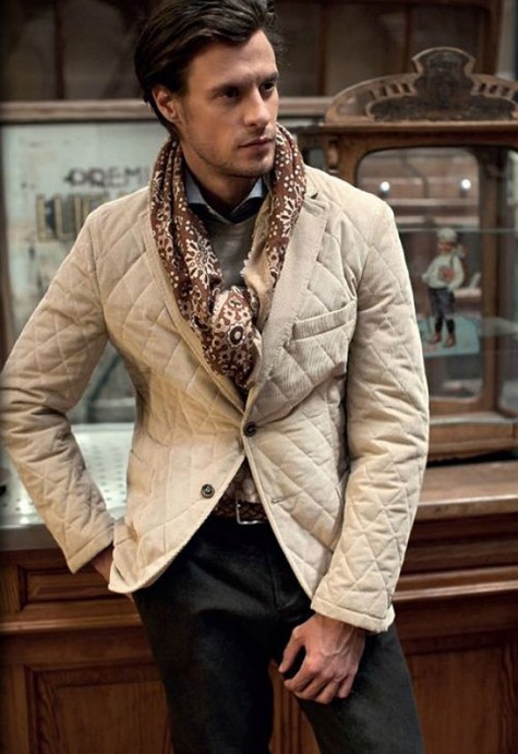 cách phối đồ vest với các kiểu áo khoác - quilted jacket 1 - elleman