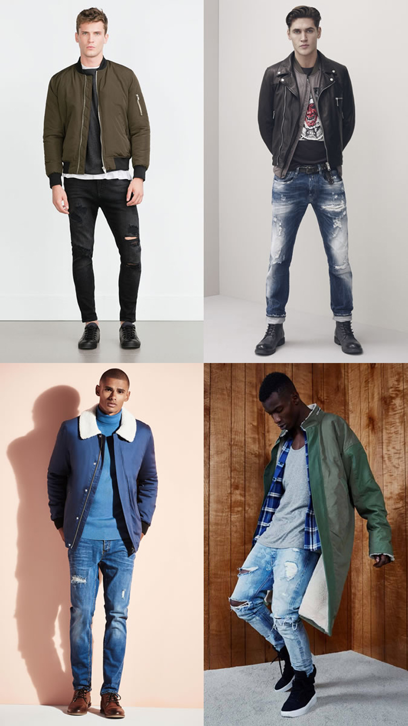 Các xu hướng áo & quần jeans nam hot 2016 - distressed - elleman