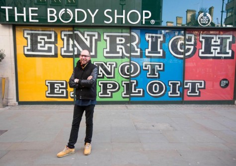 The Body Shop - street artist Ben Eine - elleman