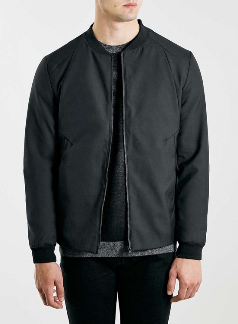 Đen - phong cách thời trang - Topman bomber 1 - elle man