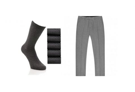 quần tây, tất vớ, giày tây nam elleman 2 - grey classic trousers 1