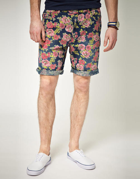 quần short nam - printed short 5 - elle man