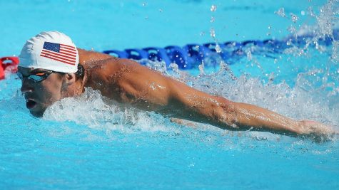 Michael Phelps trên đường đua