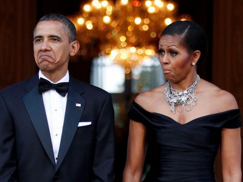 Cả hai vợ chồng Tổng thống cũng có những khoảnh khắc vui nhộn. Ảnh được chụp năm 2011