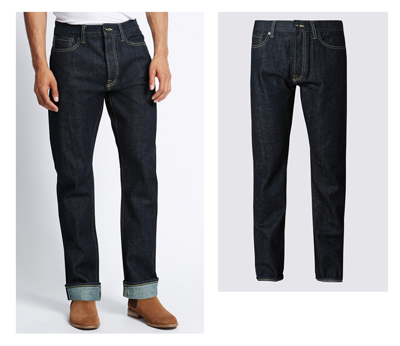 xu hướng quần jeans nam cuối năm 2016: quần Marks & Spencer.