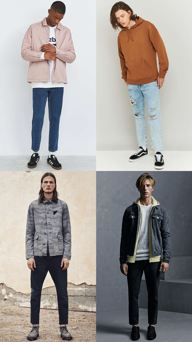 xu hướng quần jeans nam cuối năm 2016: quần cropped.
