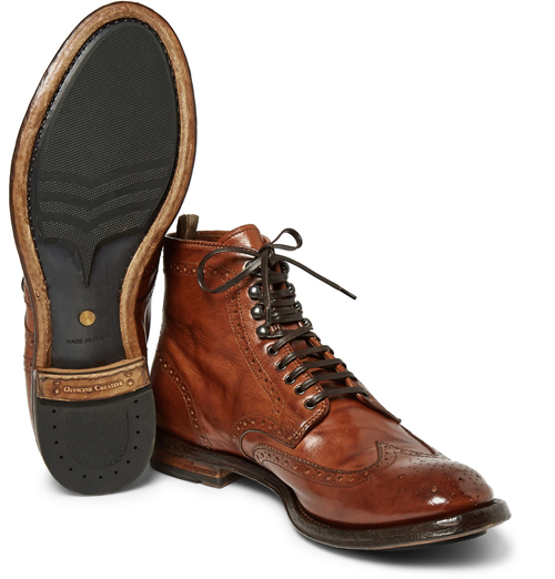 Kiểu giày nam Thu-Đông 2016: Brogues Boots của Officine Creative.