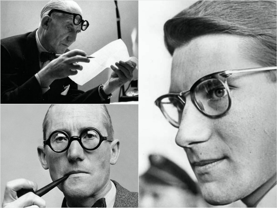 Phải: Le Corbusier Trái: Yves Saint Laurent 2 danh nhân người Pháp để lại nhiều thành tựu trong lĩnh vực của mình, Cả 2 đều được cả thế giới biết đến và tôn kính. 