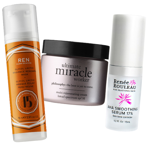chăm sóc da mặt: những sản phẩm có chứa glycolic acid.