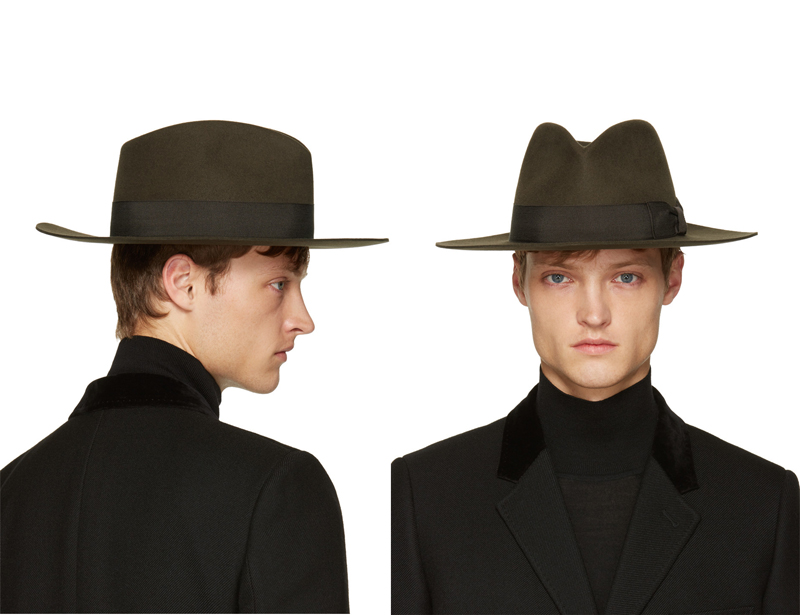 phong cách thời trang mùa Đông: mũ fedoras của Saint Laurent.