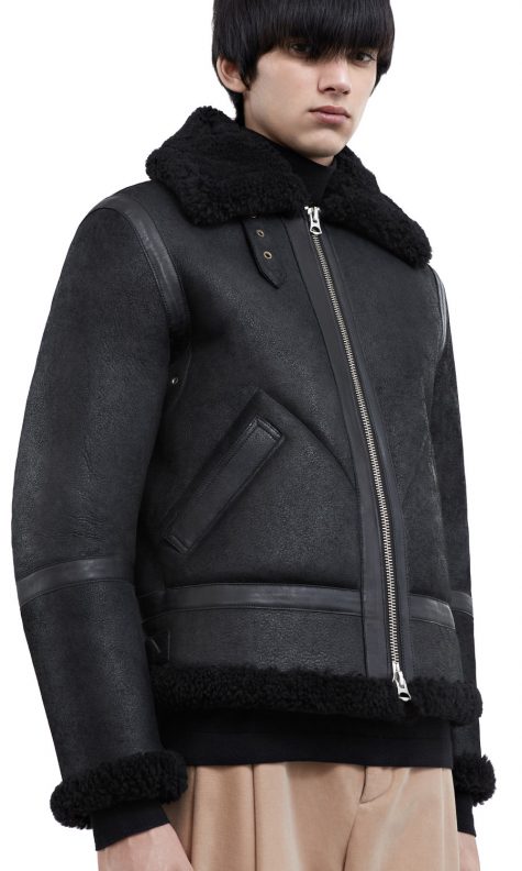 Áo da nam Acne Studios ‘Ian Shearling’ Leather Jacket