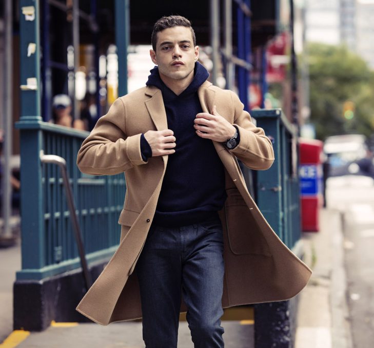cách phối quần áo lạnh mùa Đông - hoodie + overcoat - elle man