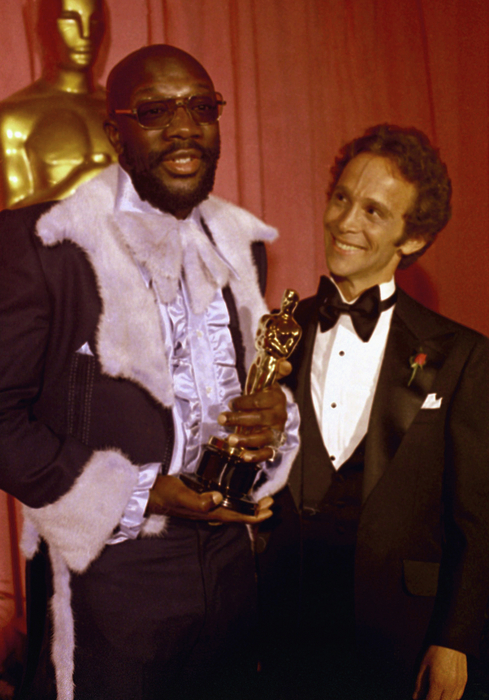 Thời trang Oscar - Issac Hayes diện suit lông tại Oscar 1971