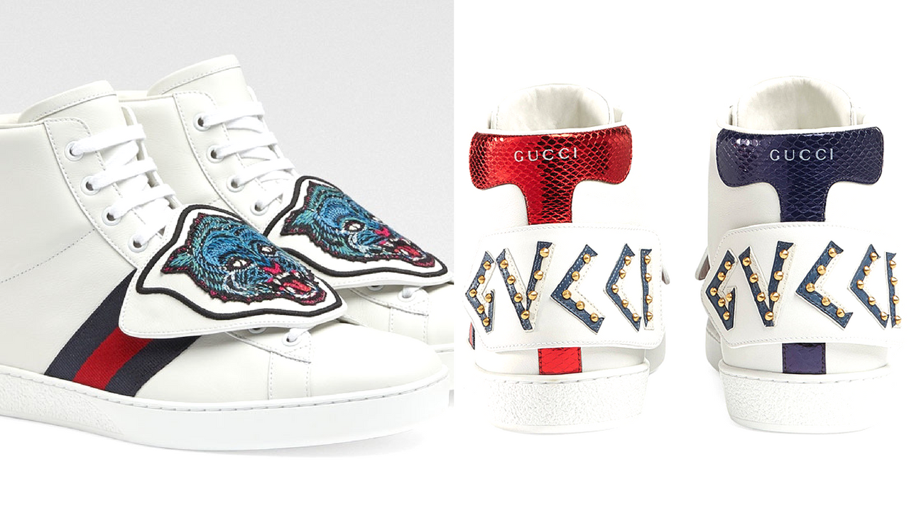 gucci giay the thao ace patch sneaker - elle man 1