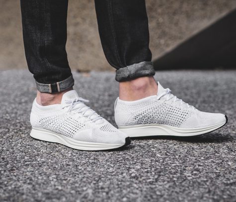 giay the thao all-white - nike flyknit racer - elle man 1