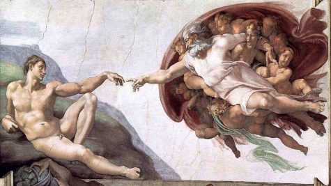 hoi hoa phuc hung The Creation of Adam by Michelangelo - elle man 1