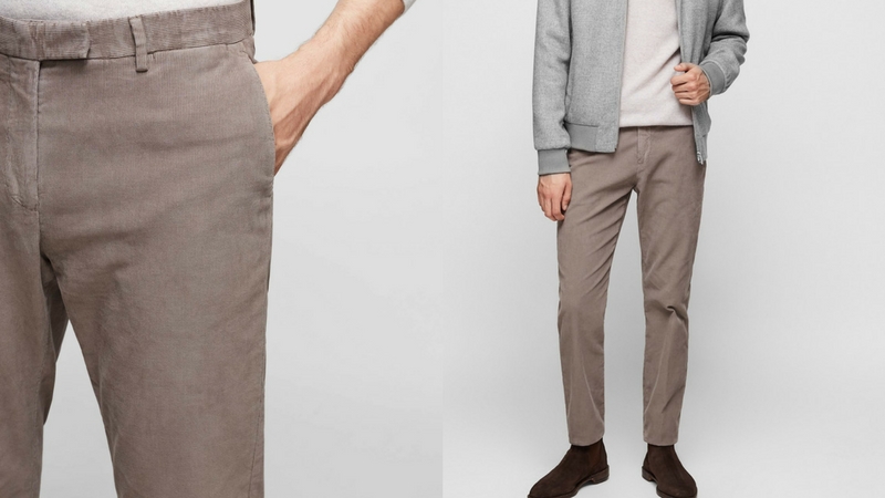 quần dài nam - quần corduroy Reiss 1.1 - elle man