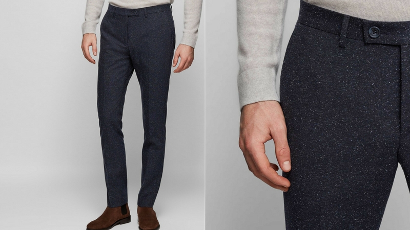 quần dài nam - quần wool Reiss 1.1 - elle man