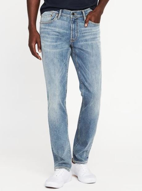 xu hướng thời trang hè 2018 old navy - skinny built-in flex max jeans - elle man 1