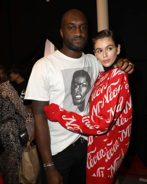 Virgil cùng siêu mẫu Kaia Gerber Ảnh: Pierre Suu/Getty Images