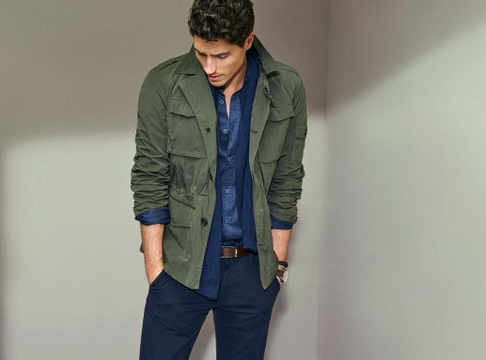 thời trang mua hè - áo field jacket source massimo dutti - elle man 1