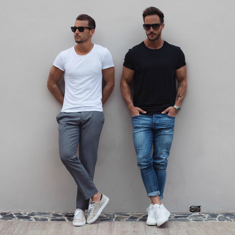 thời trang mua hè - áo thun cổ tròn source the idle man - elle man 1