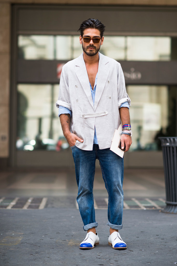 thời trang mua hè - quần jeans source global blue - elle man 2