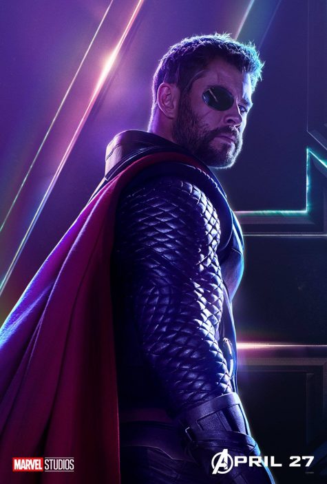 Hemsworth đã vươn lên giành vị trí thứ 2 trên poster Avengers: Infinity War. Ảnh: Marvel Studio