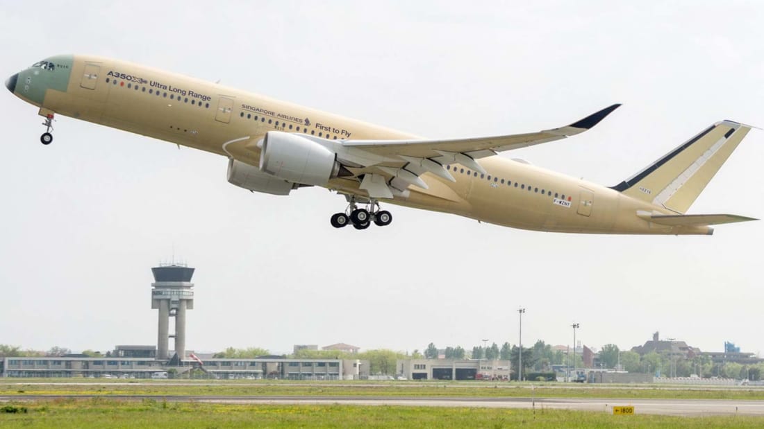 Máy bay Airbus A350-900ULR dự kiến có thể duy trì thời gian bay đến 20 tiếng