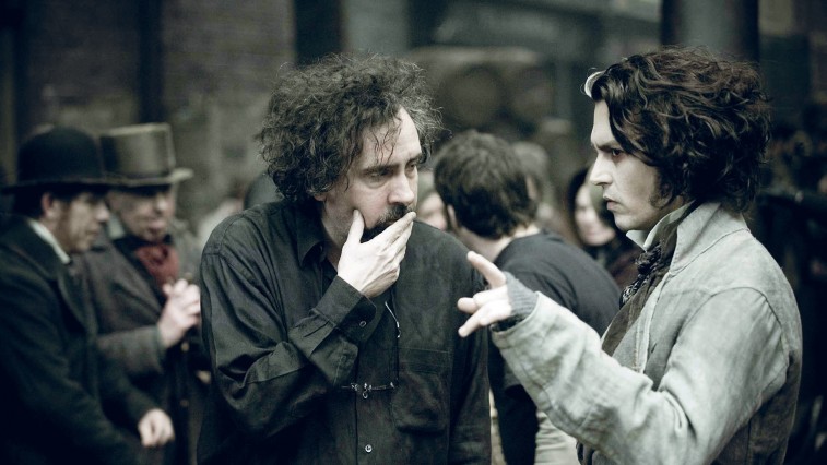 Cặp bài trùng Johnny Depp và Sweeney Todd trên trường quay