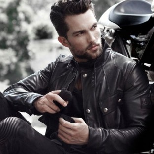 leather biker jacket